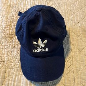 Adidas hat, navy blue lightly worn no marks or show of wear